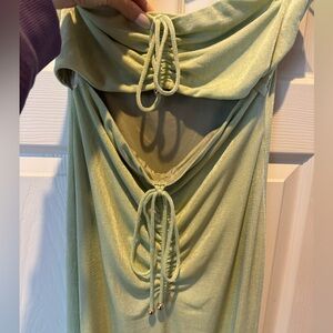 Kittenish Strapless Midi Dress